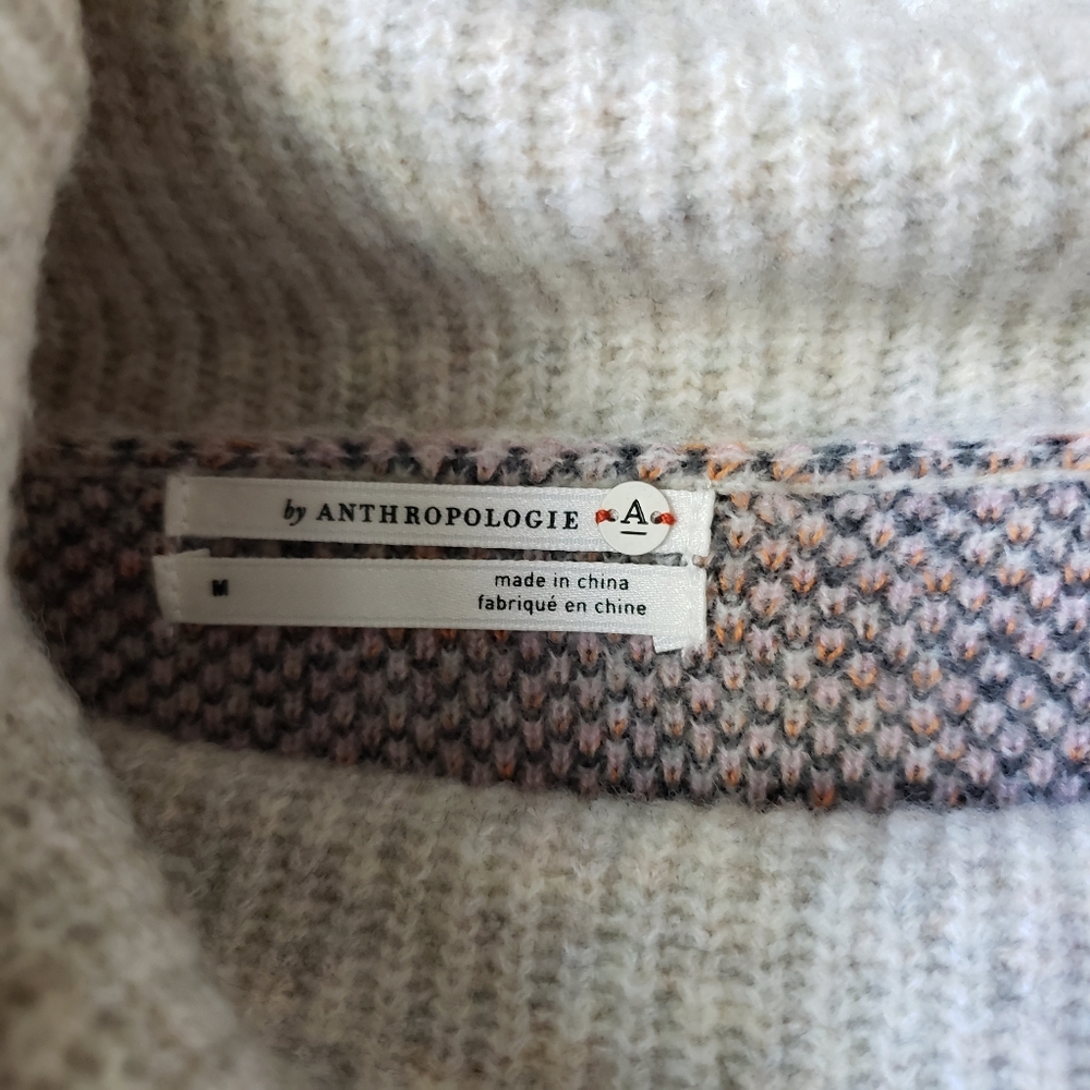 Anthropologie | Emmy Cowl Neck Leopard Print Tunic Sweater - Picture 4 of 16